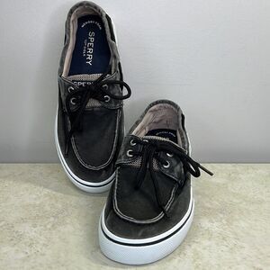 Sperry Topsider Black Denim M8.5